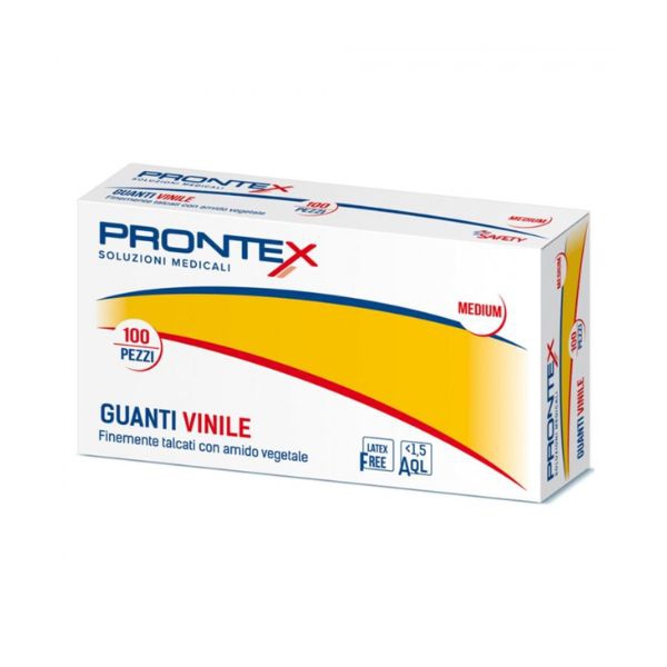 Prontex Guanti in Vinile senza Polvere 100 pezzi