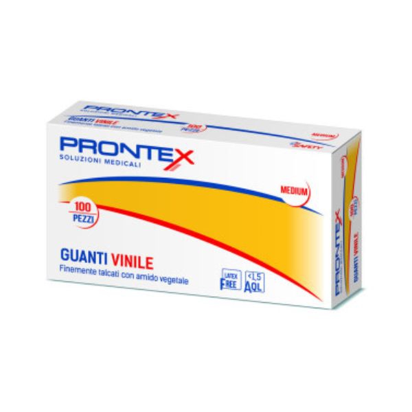 Prontex Guanti in Vinile Misura M 100 pezzi