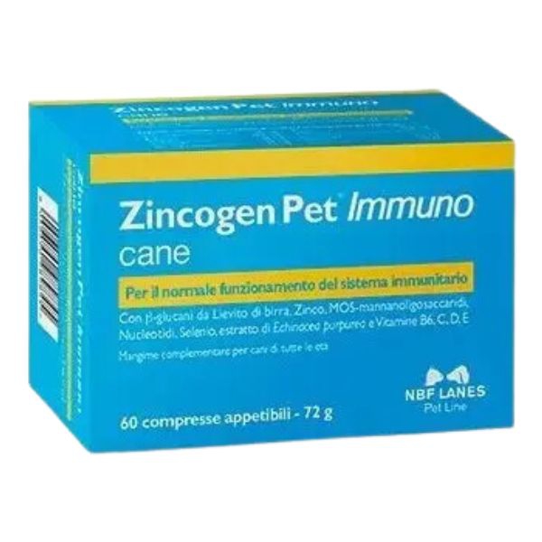 Zincogen Pet Immuno Integratore per Animali 60 compresse