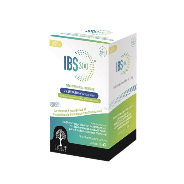 IBS 300 Integratore per Intestino 10 bustine Orosolubili