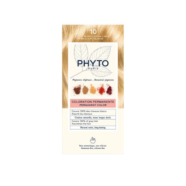 Phyto PhytoColor Kit Colorazione Permanente Senza Ammoniaca N.10 Biondo Chiarissimo Extra