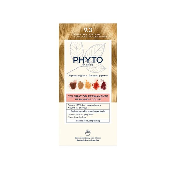 Phyto PhytoColor Kit Colorazione Permanente Senza Ammoniaca 9.3 Biondo Chiarissimo Dorato