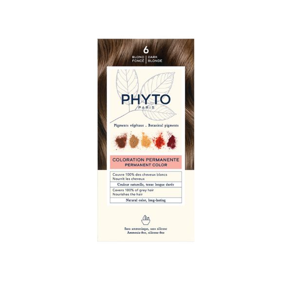 Phyto PhytoColor Kit Colorazione Permanente Intensa Senza Ammoniaca N.6 Biondo Scuro