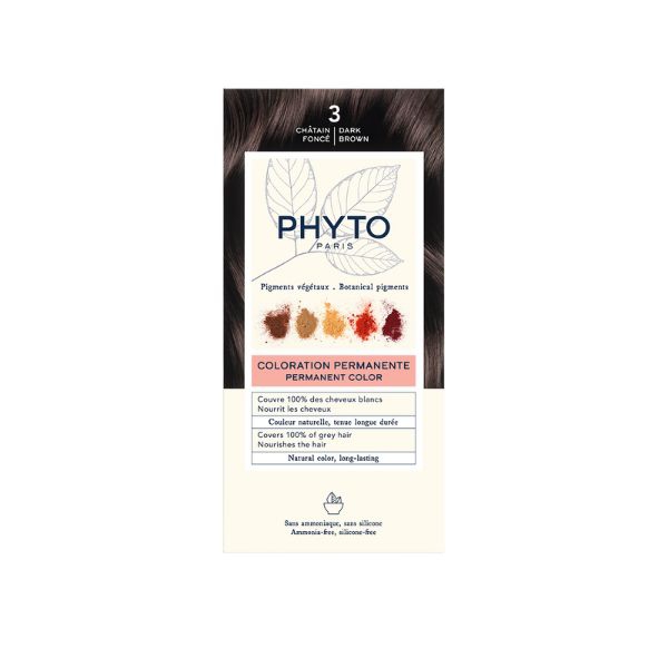 Phyto PhytoColor Kit Colorazione Permanente Intensa Naturale Senza Ammoniaca N.3 Castano Scuro