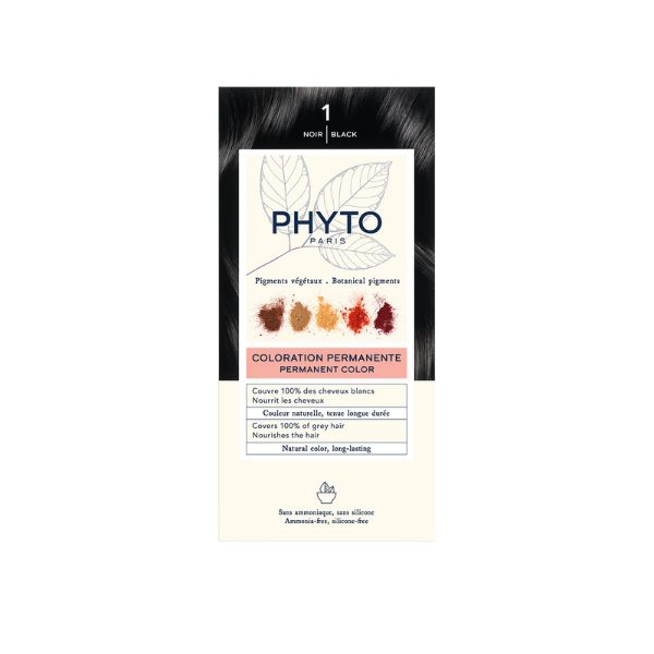 Phyto PhytoColor Kit Colorazione Permanente Intensa Naturale Senza Ammoniaca N.1 Nero