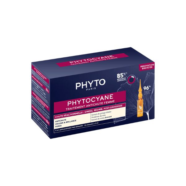 Phyto Phytocyane Trattamento Donna Anti-Caduta Temporanea 12 fiale da 5 ml