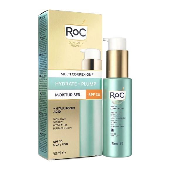 Roc Multi Correxion Hydrate & Plump Moisturizer With SPF 30 Gel crema idratante e rimpolpante 50 ml