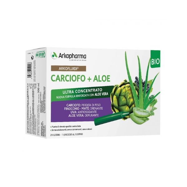 Arkofluidi Integratore Depurativo al Carciofo e Aloe 20 Flaconcini