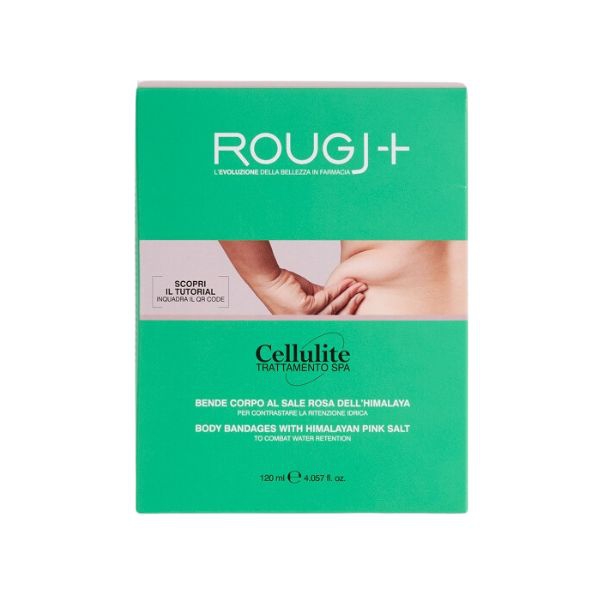 Rougj Cellulite Trattamento Bendaggi al Sale Rosa dell Himalaya 2 Pezzi da 120 ml