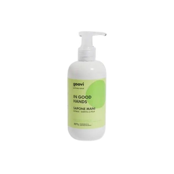 Goovi In Good Hands Sapone Mani Detergente con Arancio Cedro e Menta 250 ml