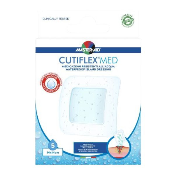 Master Aid Cutiflex Cerotti Sterili 14x14cm 5 Pezzi