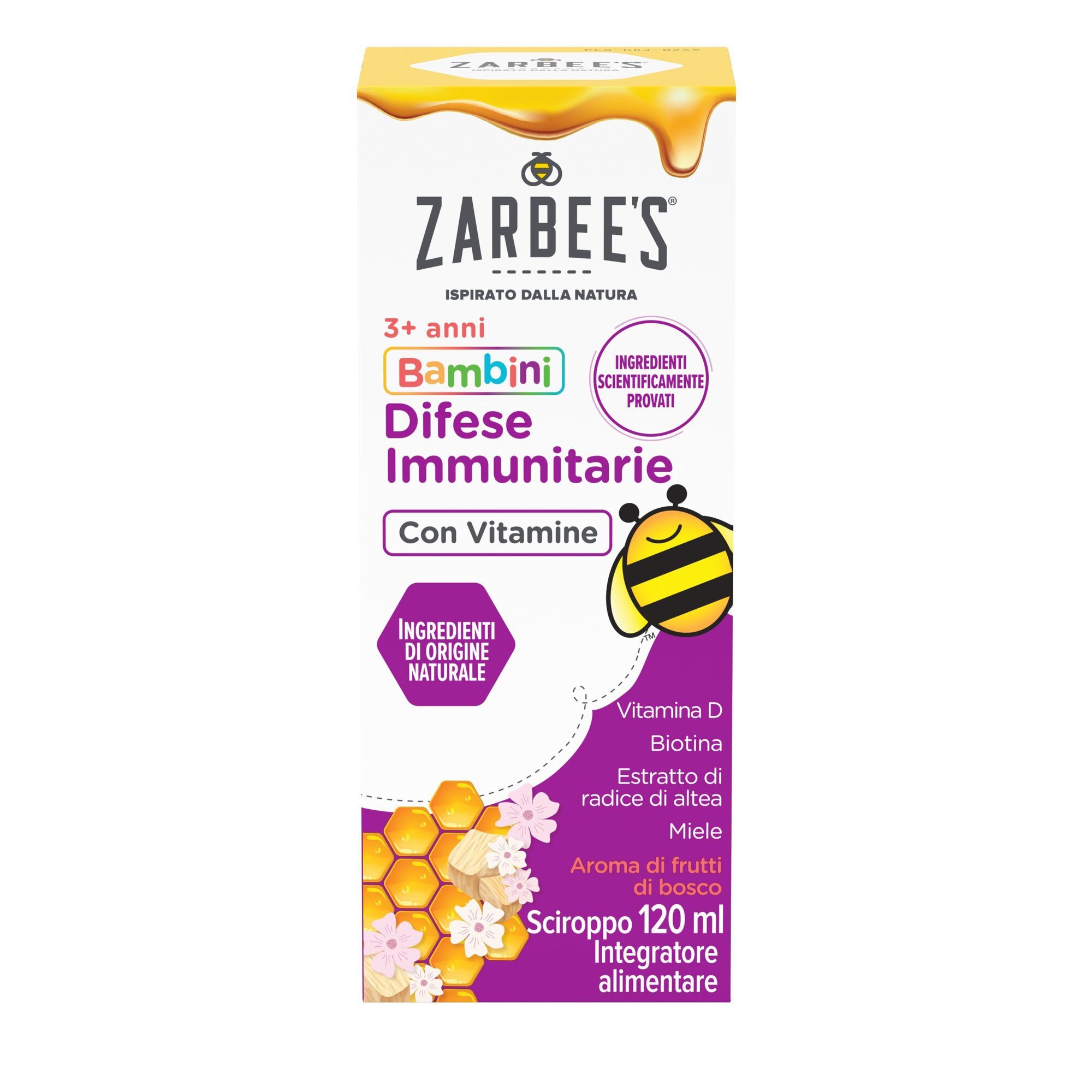 Zarbee's Sciroppo Difese Immunitarie Bambini Con Vitamine 120 ml