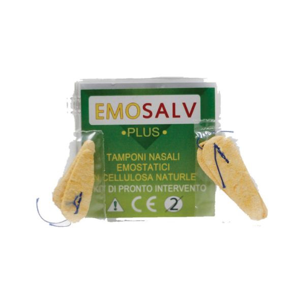 Emosalv-Plus Tamponi Nasali Emostatici Confezione da 4 Pezzi