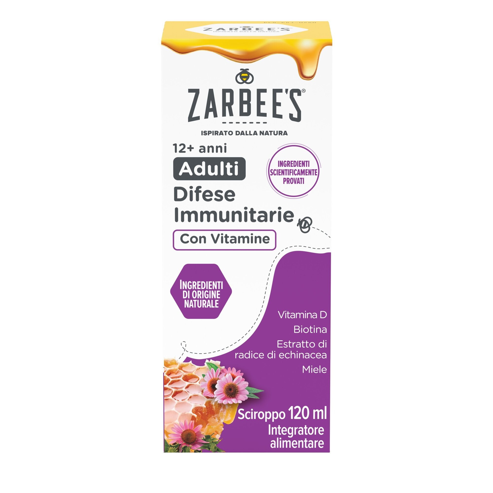 Zarbee s Sciroppo Adulti Difese Immunitarie Con Vitamine 120 ml