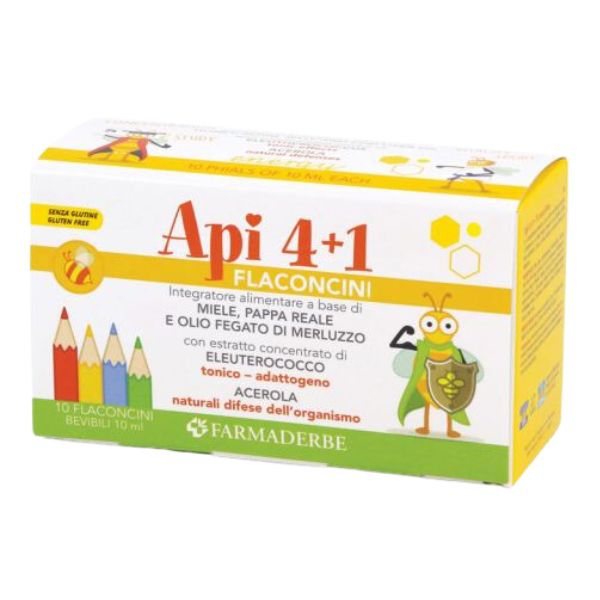 Api Quattro Integratore Liquido Flaconcini 10 x 10 ml