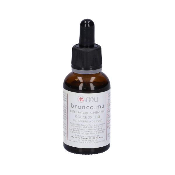 Bronco Mu Integratore per il Benessere Respiratorio Gocce 30 ml