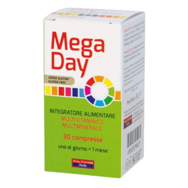 Mega Day Integratore Multivitaminico E Minerale Per Energia 30 Compresse