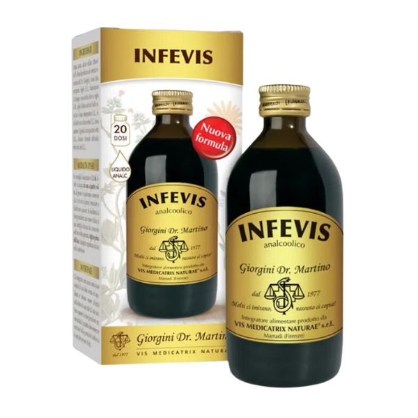 Infevis Liquido Analcolico Integratore Multivitaminico Per Difese Immunitarie 200 ml