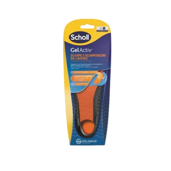 Scholl Gel Activ Work Uomo Soletta Per Scarpe e Scarponcini da Lavoro