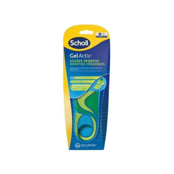 Scholl GelActiv Sport Soletta in Gel Per Scarpe Sportive S