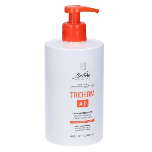 Bionike Triderm Ad Crema Detergente per Pelle Sensibile e Atopica 490 ml