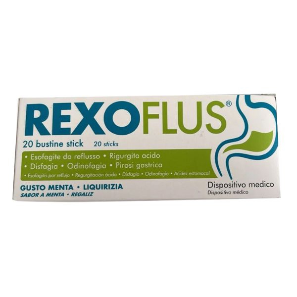 Rexoflus Dispositivo Medico per il Reflusso Gastroesofageo 20 stick