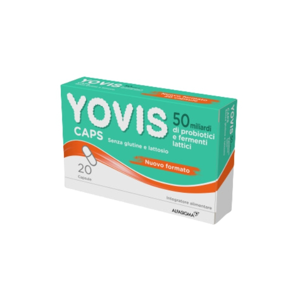 Yovis Caps 20 Capsule Integratore Alimentare a Base Di Probiotici e Fermenti Lattici Vivi