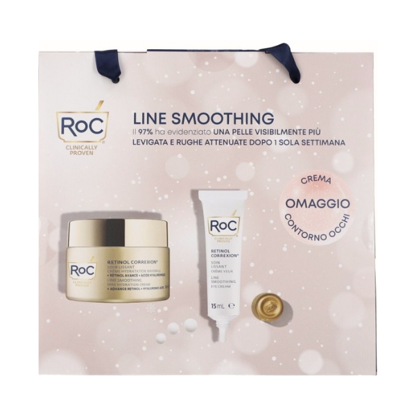 Roc Cofanetto Line Smoothing Crema Massima Idratazione 50 ml   Crema Contorno Occhi Levigante 15 ml