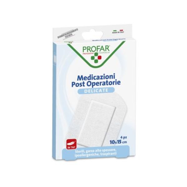 Profar Medicazione Acquastop Impermeabile 10x15 cm 4 Pezzi