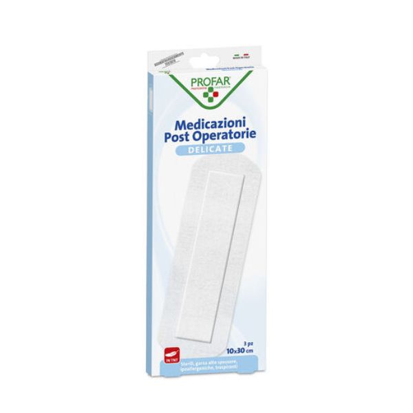 Profar Medicazione Post-Operatoria in TNT 10x30 cm 3 Pezzi