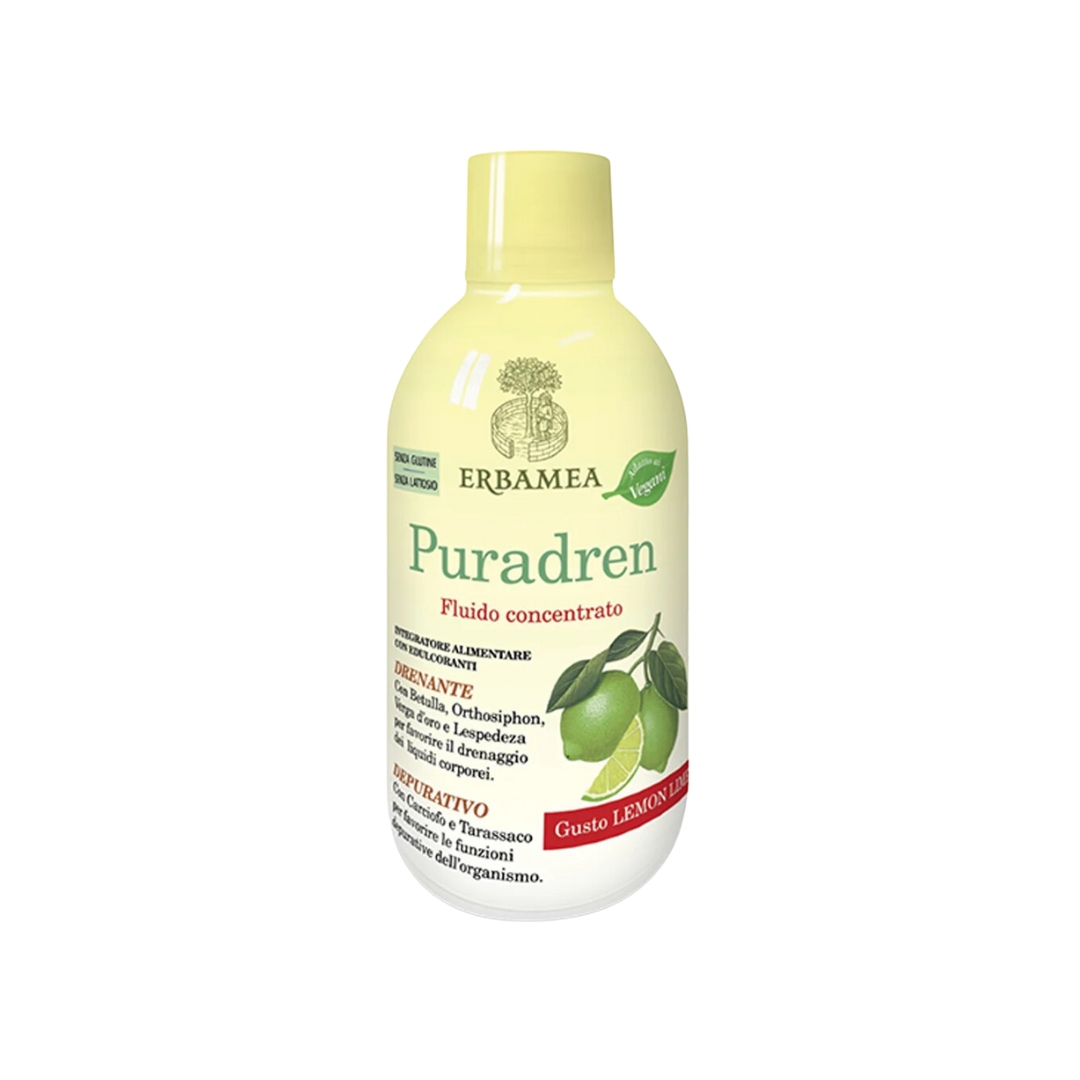 Erbamea Puradren Fluido Concentrato Con Edulcoranti Gusto Lemon Lime 500ml