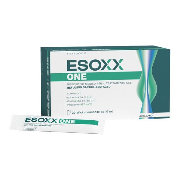 Alfasigma Esoxx One Integratore per il Reflusso Gastro Esofageo 20 Stick Monodose