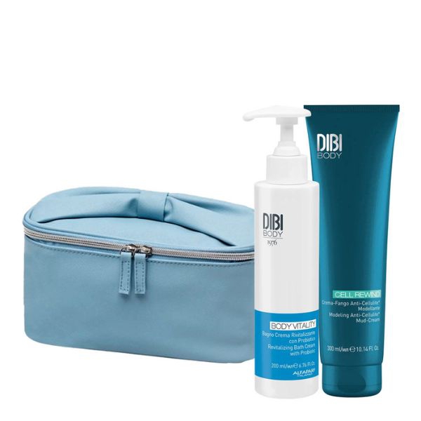 DIBI Kit Corpo Anticellulite My Cell Beauty Bag Crema Fango + Bagno Crema