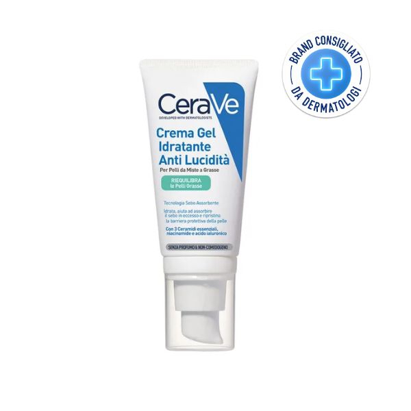 Cerave Crema Viso Gel Idratante Anti Lucidit per Pelli Grasse 50 ml