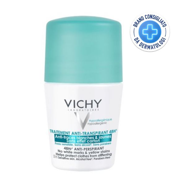 Vichy Deodorante Roll on Anti traspirante 48H Traspirazione Intensa 50 ml