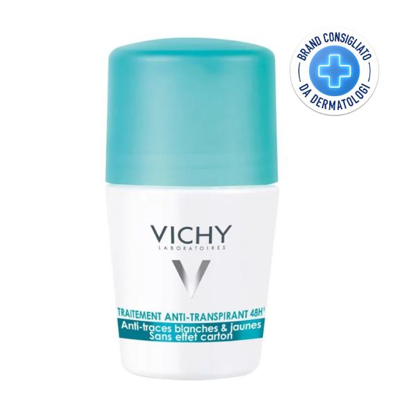 Vichy Deodorante Roll on Anti traspirante 48H Anti tracce 50 ml