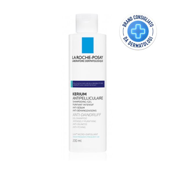 La Roche Posay Kerium Shampoo Crema Micro-Esfoliante per Forfora Secca 200 ml