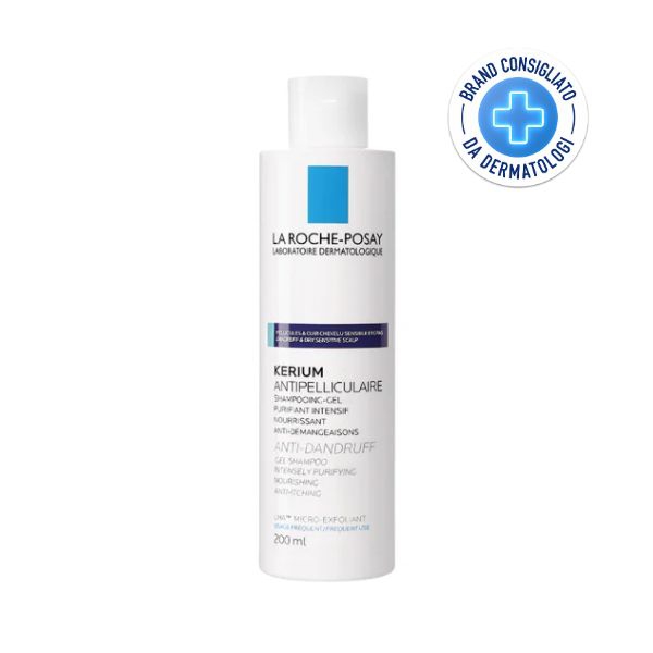 La Roche Posay Kerium Shampoo Gel Lenitivo per Forfora Grassa 200 ml