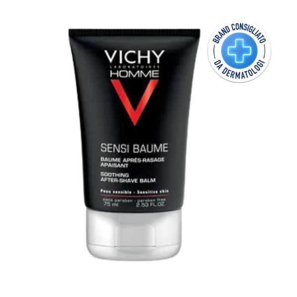 Vichy Homme Sensi-Baume Balsamo Idratante Rigenerante Viso Uomo 75 ml