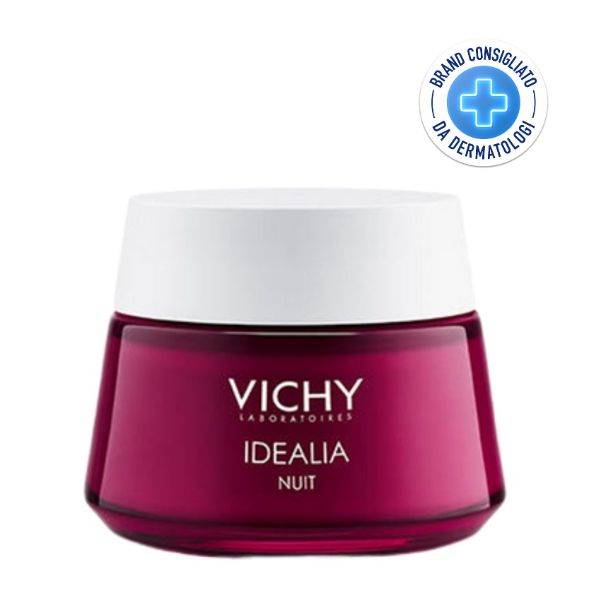 Vichy Idealia Notte Balsamo Gel per il Viso Rigenerante e Levigante 50 ml