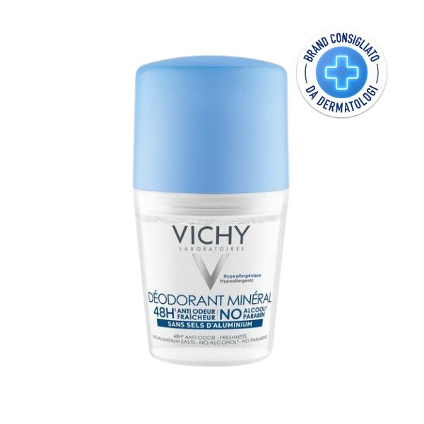 Vichy Deodorante Minerale 48h Ipoallergenico per Pelli Sensibili 50 ml