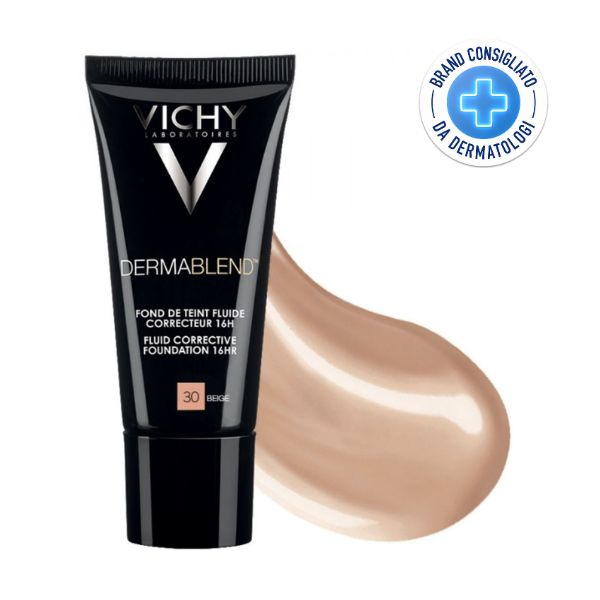 Vichy Dermablend Fondotinta Correttore Fluido SPF25 N.30 Beige 30 ml