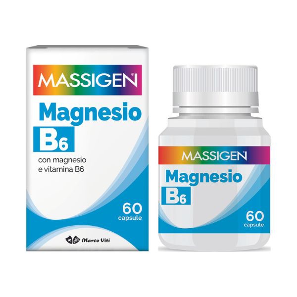 Massigen Magnesio B6 Integratore Alimentare 60 Capsule