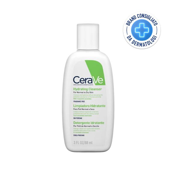 CeraVe Hydrating Cleanser Detergente Idratante Viso e Corpo 88 ml