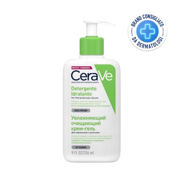 CeraVe Hydrating Cleanser Detergente Idratante per Pelle Normale a Secca 236 ml