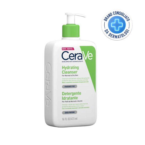 CeraVe Hydrating Cleanser Detergente Idratante Per Pelle Normale a Secca 473 ml