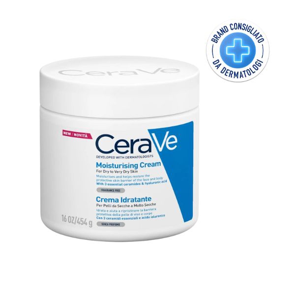 CeraVe Moisturising Cream Crema Idratante Protettiva per Pelle Secca 454 g