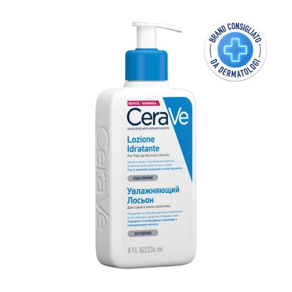 CeraVe Moisturising Lozione Idratante per Pelli da Seccche a Molto Secche 236 ml