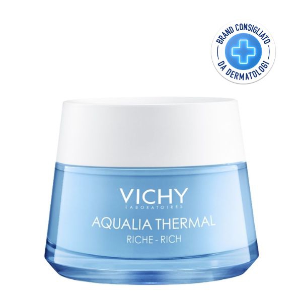 Vichy Aqualia Thermal Crema Viso Reidratante Ricca per Pelle Molto Secca 50 ml