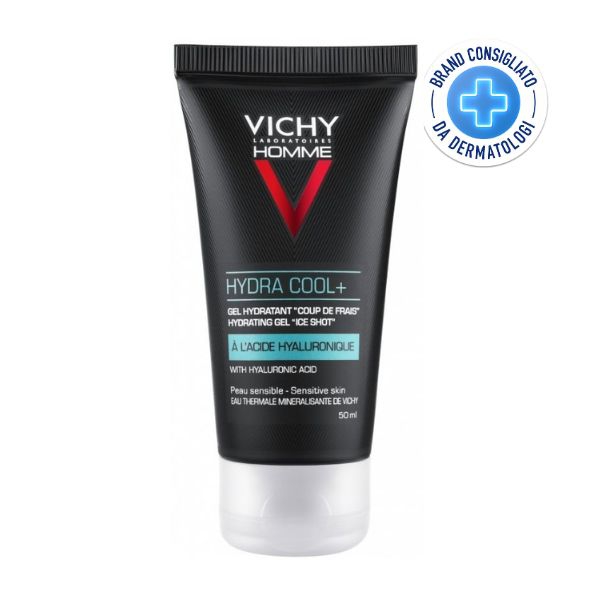 Vichy Homme Hydra Cool   Gel Idratante Immediato Effetto Ghiaccio Viso 50 ml